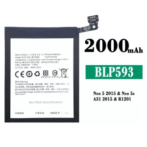 Batteri BLP593 til OPPO Neo 5 2015/Neo 5s/A31 2015