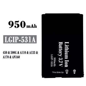 Batteri LGIP-531A til LG 450/500G/A110/A133/A170/AN160