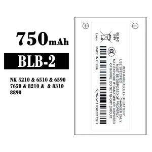 Batteri BLB-2 til Nokia NK 5210/6510/6590/7650/8210/8310/8890