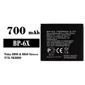 Batteri BP-6X til Nokia 8800/8860 Sirocco/N73i