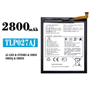 Batteri TLP027AJ til Alcatel A5 LED/OT5085/5085I/5085Q/5085D