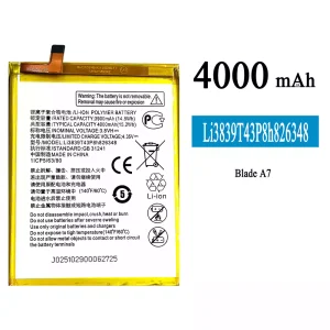 Batteri Li3839T43P8h826348 til ZTE Blade A7