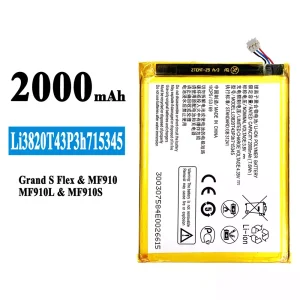 Batteri Li3820T43P3h715345 til ZTE Grand S Flex/MF910/MF910L/MF910S