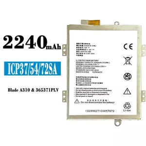Batteri ICP37/54/72SA til ZTE A310