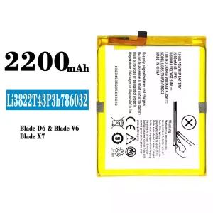 Batteri Li3822T43P3h786032 til ZTE Blade D6/Blade V6/Blade X7