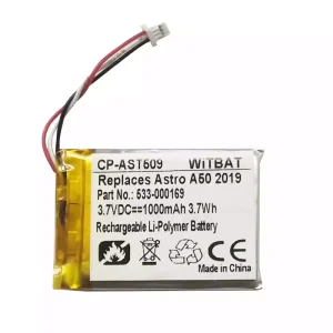 Nyt batteri til hovedtelefoner Astro A50 2019 2020 2021,623441