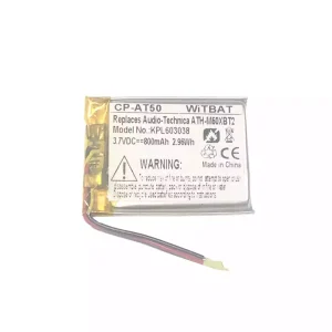Nyt batteri til hovedtelefoner Audio-Technica ATH-M50XBT2,ATHM50XBT,ATH-DSR9BT,ATH-DSR7BT,ATH-SR6BT,ATH-SR5BT,SR5BTBK,SR5BTWH,ATH-AR3BT