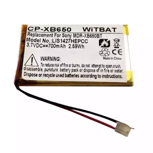 Nyt batteri til hovedtelefoner Sony MDR-XB650BT,DR-BTN200,MDR-XB950BT,MDR-XB950B1,WH-XB700,MDR-ZX330BT,MDR-ZX550BN,MDR-RF985R