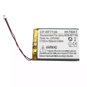 Nyt batteri til hovedtelefoner Sony BP-HP1200,MDR-DS7000,MDR-RF7000,MDR-RF7100 SL00131-1