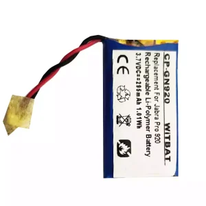 Nyt batteri til hovedtelefoner Jabra Pro 900,Pro 920,Pro 923,Pro 930,Pro 935,AHB512229PS
