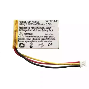 Nyt batteri til hovedtelefoner Sony WH-CH700N,MDR-XB950N1,SRS-WS1