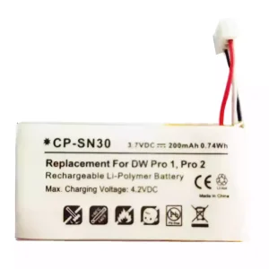 Nyt batteri til hovedtelefoner 504374 for Sennheiser DW Pro1  DW Pro2, SD Pro1 SD Pro2,504374