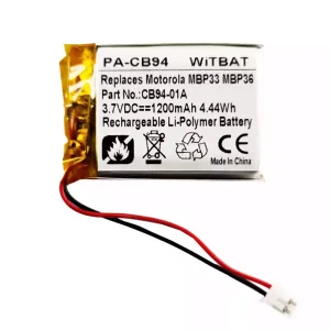 Nyt batteri til højttaler Motorola Sonic Play 100,MBP33,MBP36,CB94-01A